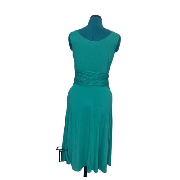 BODEN green dress, so soft!! Size 12 LONG/TALL, Tie waist, sleeveless - Picture 1 of 9